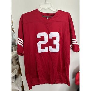 Christian‎ McCaffrey #23 Red stitched Football Jersey Men's XL Unbranded